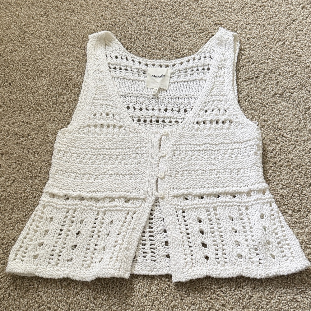 NWOT Aerie Crochet Tank Sz L